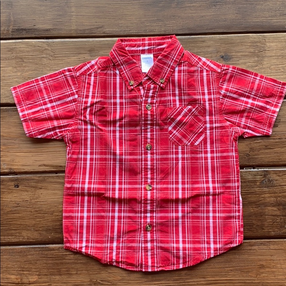 Gymboree Red Plaid Button Down Shirt